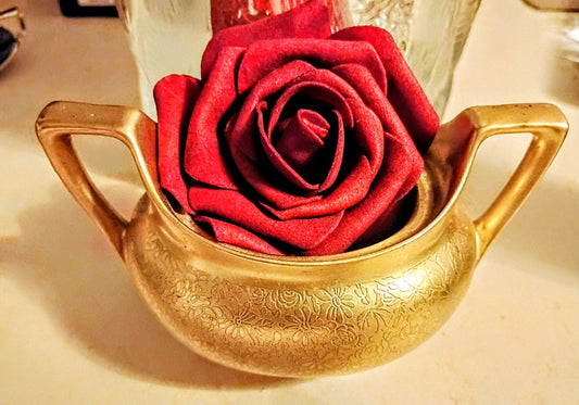 Beautiful Pickard Daisy Antique Gold * Encrusted Sugar Bowl (Copy)