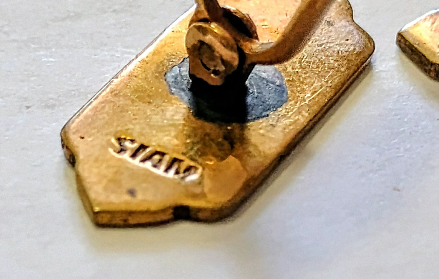 Gold & Black Vintage Siam Mens Cufflinks